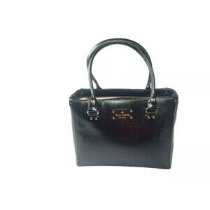 Kate Spade Wellesley Quinn Black Leather Tote Handbag Purse WKRU1428